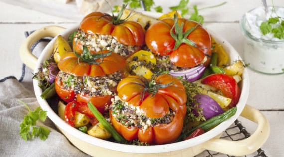 Gefüllte Tomaten mit Ofengemüse aus dem Thermomix® – Foto: Frauke Antholz