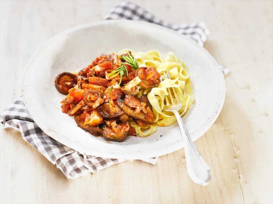 Tagliatelle mit Pilzsugo