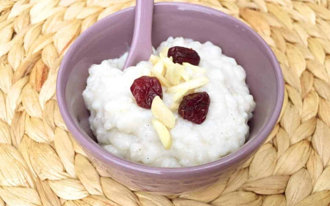 Milchreis mit Kokos- und Mandelmilch (vegan)
