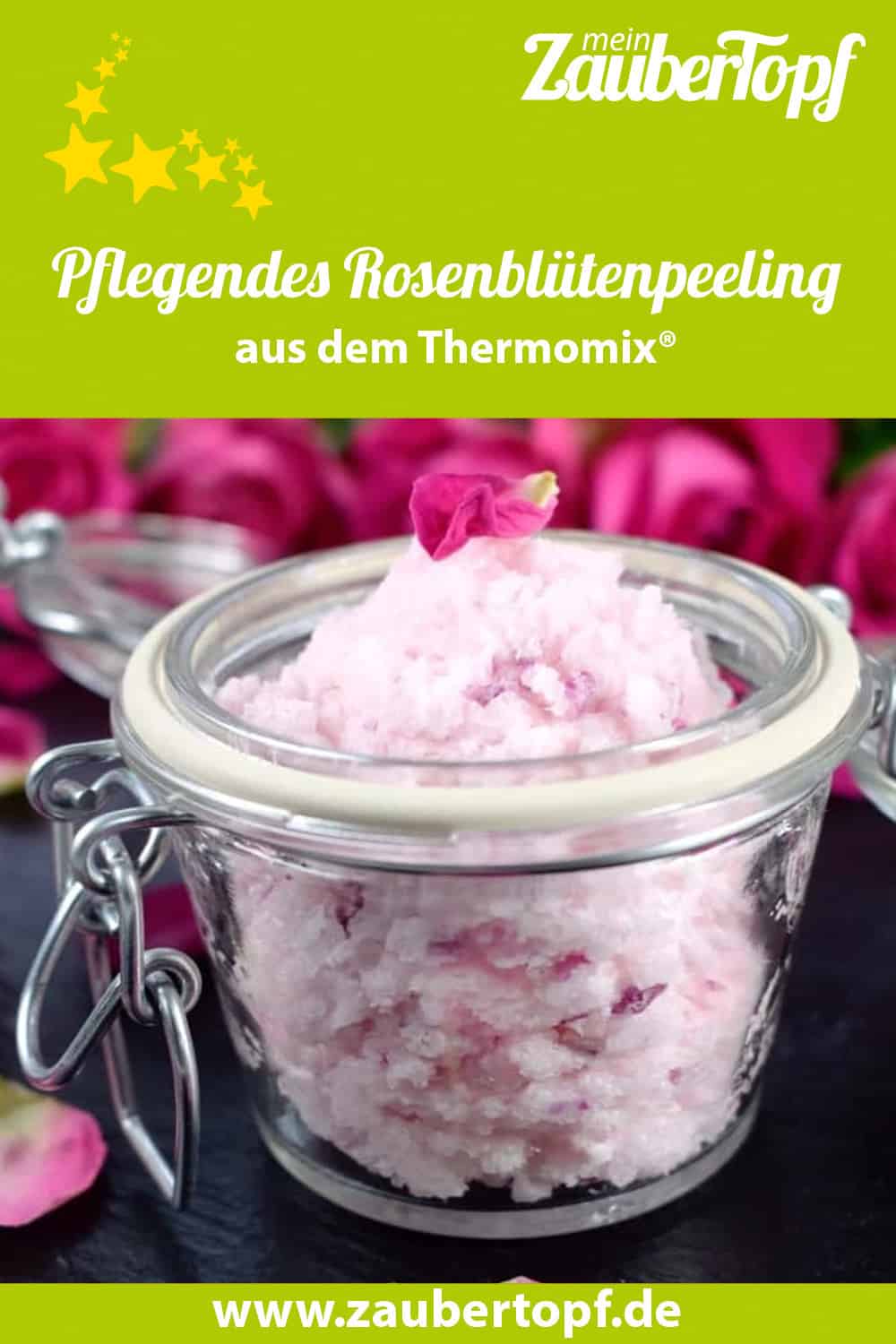 Rosenblütenpeeling aus dem Thermomix® – Foto: Nicole Stroschein