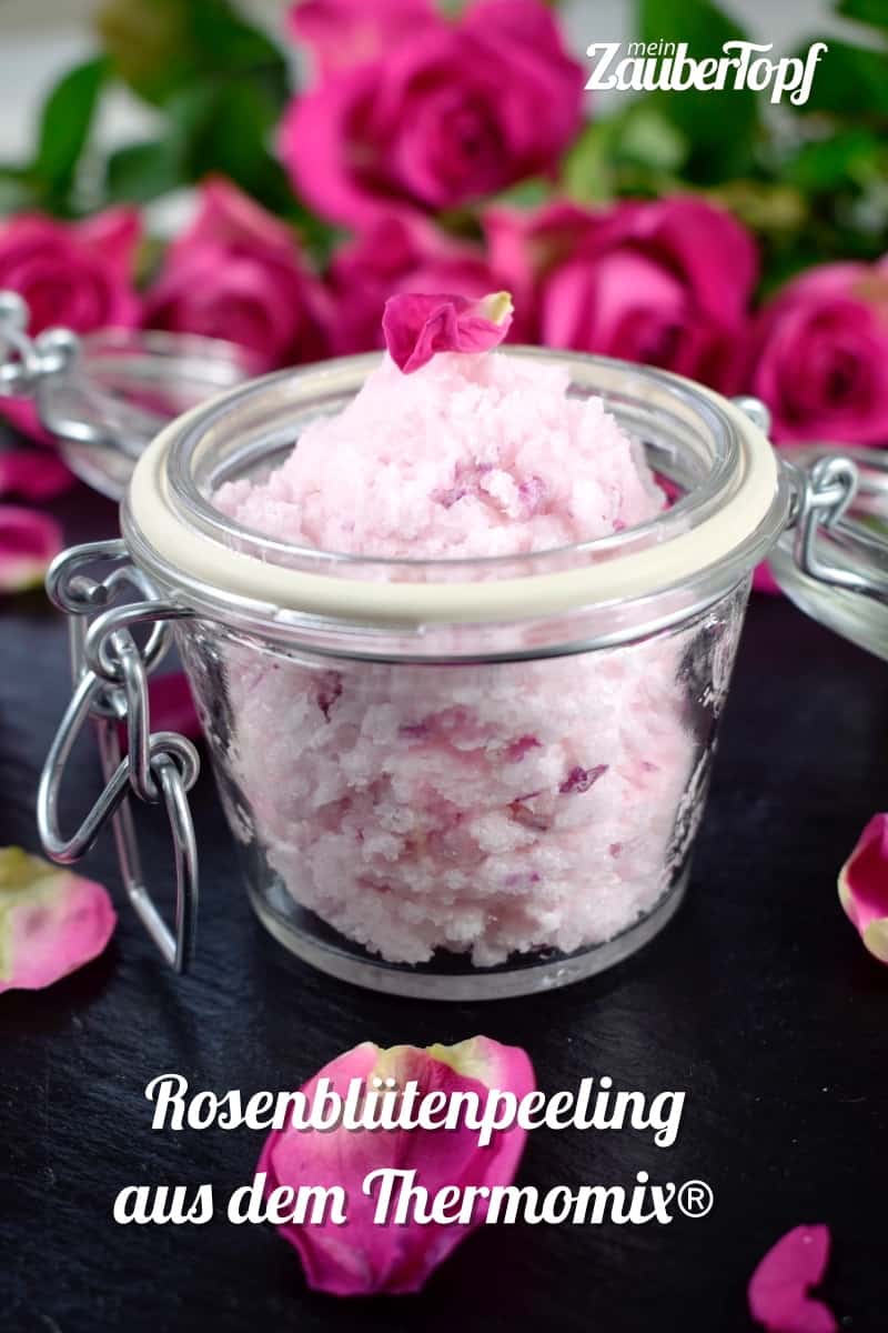 Rosenblütenpeeling aus dem Thermomix® – Foto: Nicole Stroschein