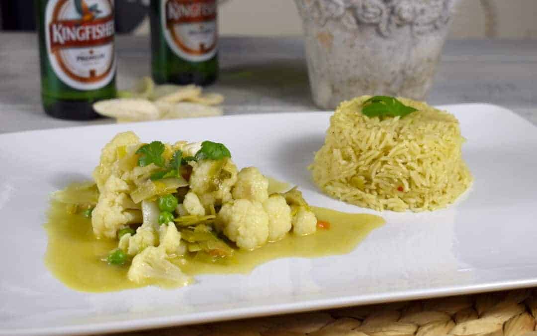 Blumenkohlcurry mit Reis