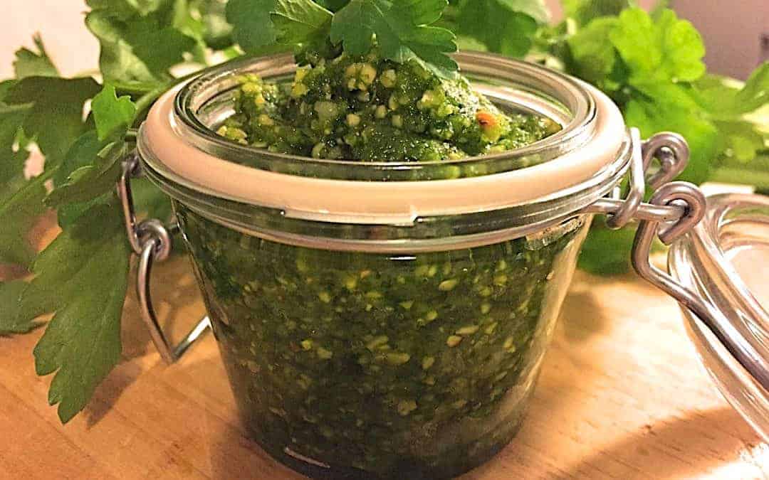 Petersilienpesto mit Cashew-Kernen – Rezept für den Thermomix®