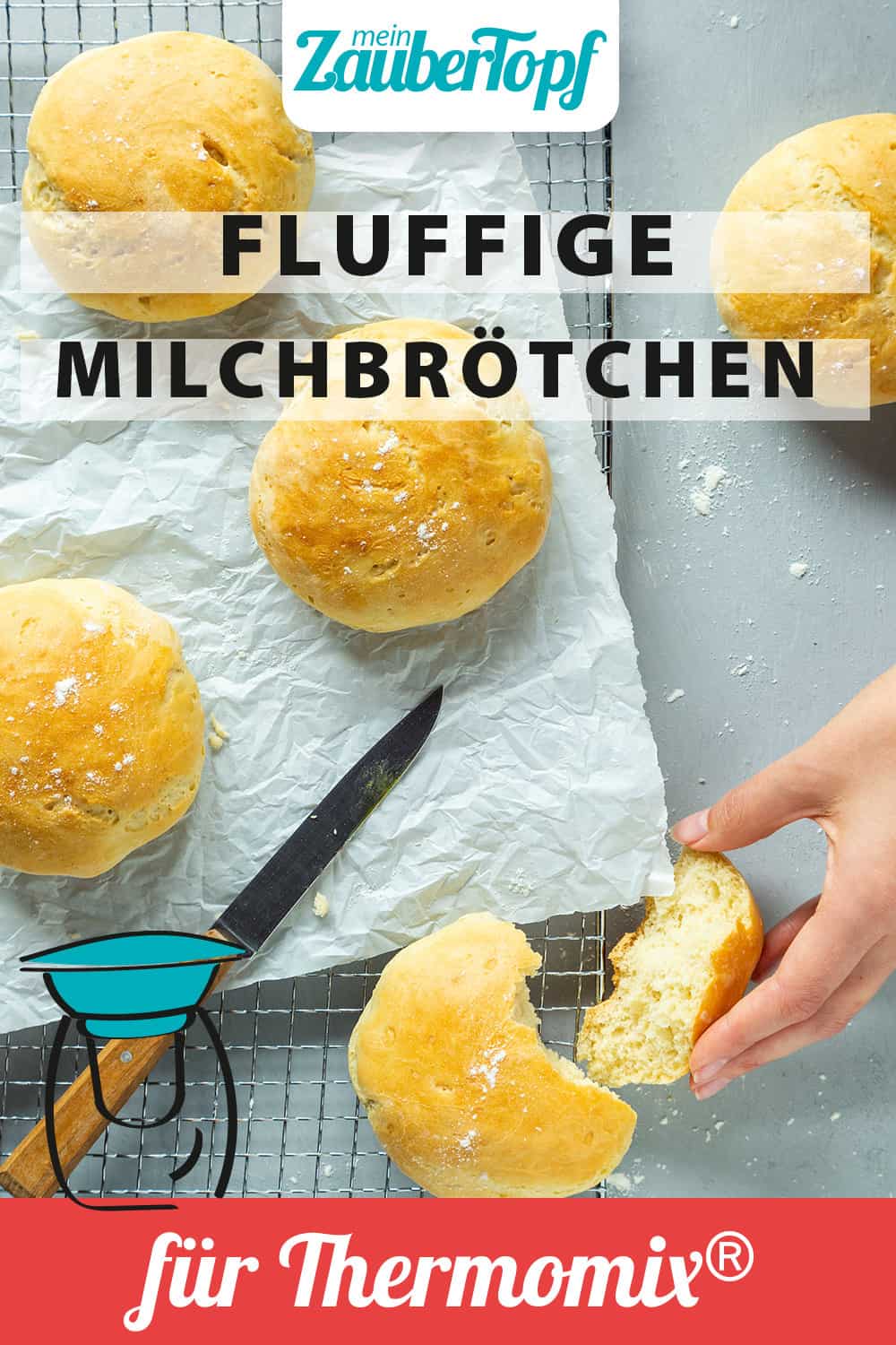 Milchbrötchen aus dem Thermomix® – Foto: Kathrin Knoll