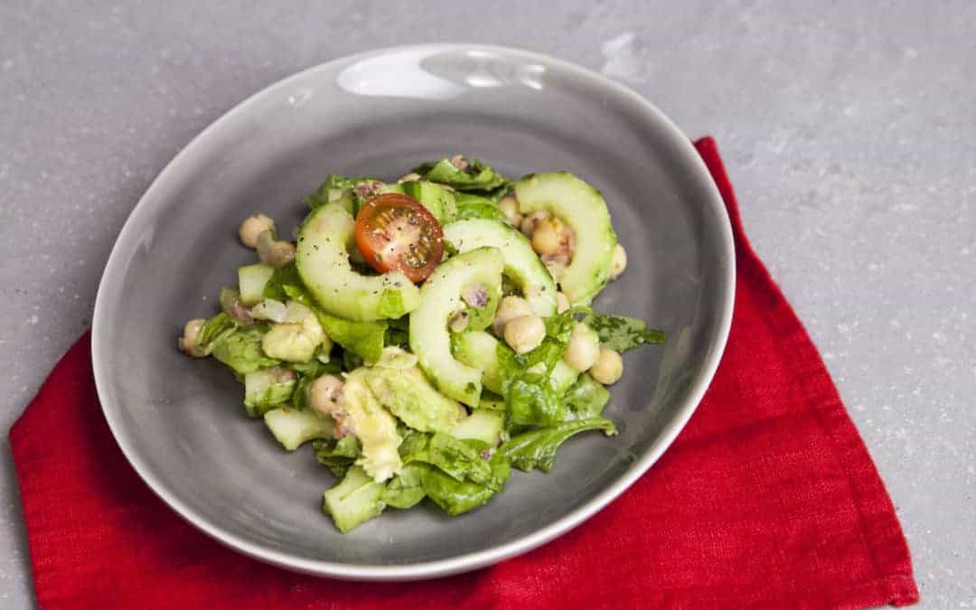 Avocadosalat mit Kichererbsen