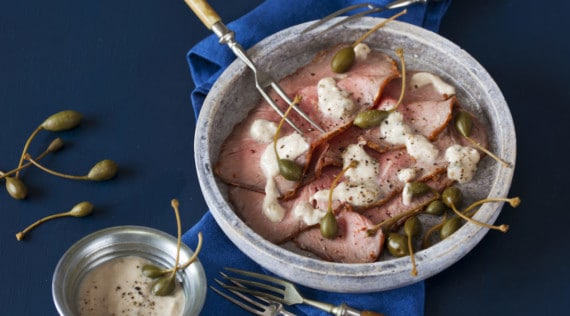 Vitello tonnato mit Roastbeef aus dem Thermomix® – Foto: Frauke Antholz thermomix rezept