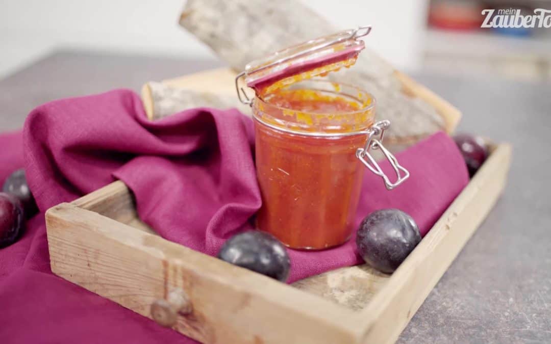 Pflaumenmarmelade mit Kürbis