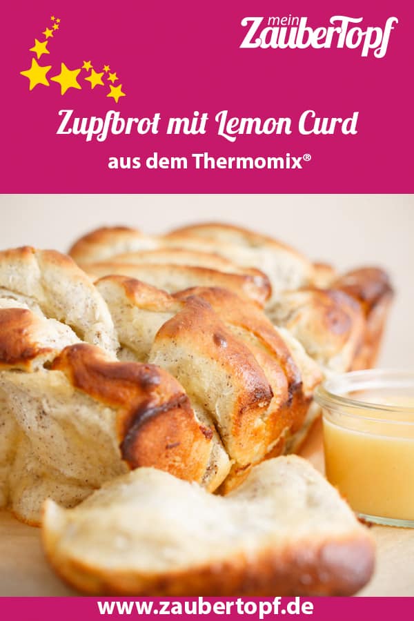 Zupfbrot mit Marzipan und Lemon Curd – Foto: Ricarda Ohligschläger