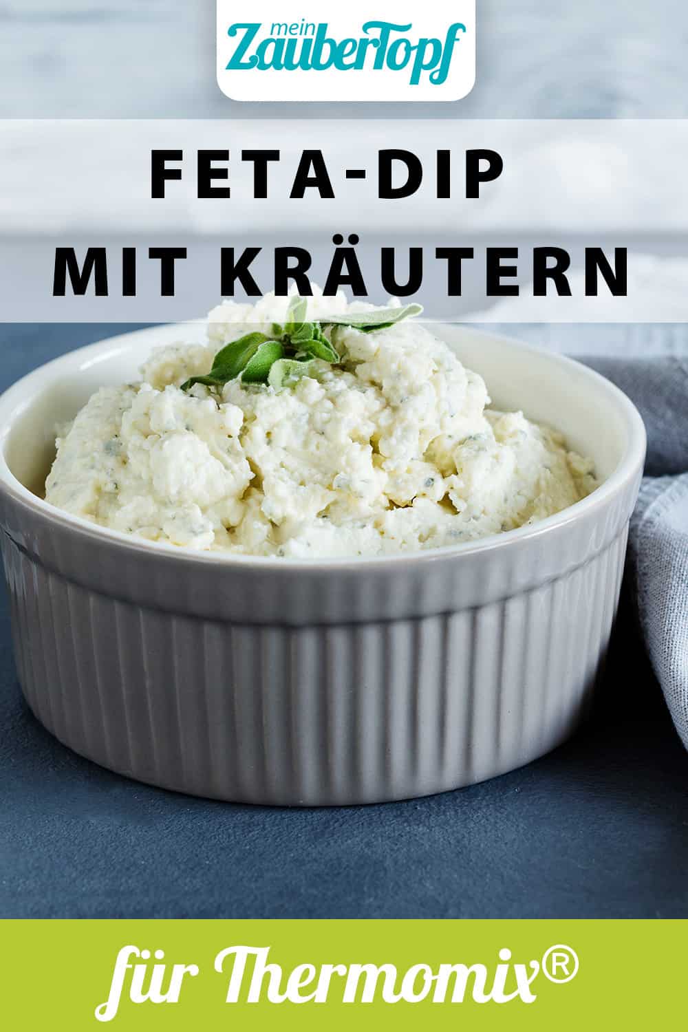 Feta-Dip mit Kräutern – Rezept für den Thermomix®