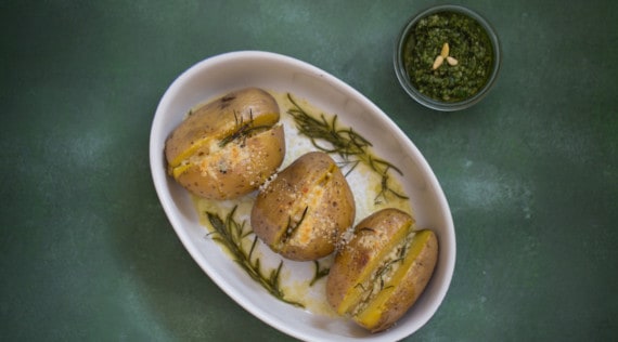 Grillkartoffeln mit Pesto aus dem Thermomix® – Foto: Ricarda Ohligschläger