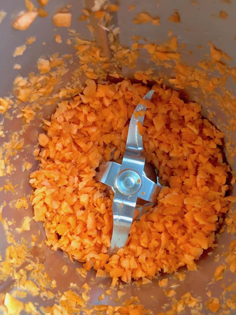 Karotten im Mixtopf