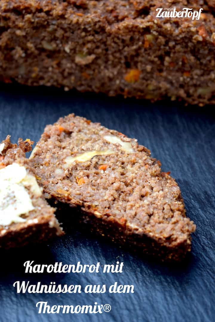 Karottenbrot mit Walnüssen aus dem Thermomix® – Foto: Nicole Stroschein