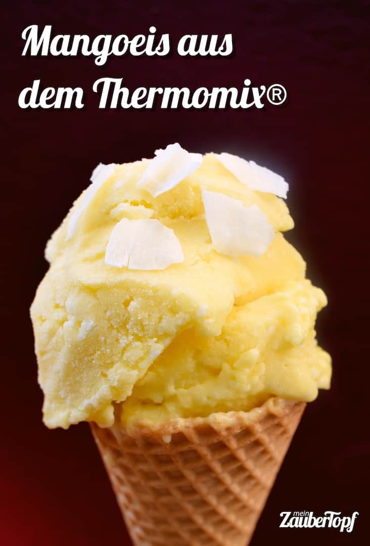 Mangoeis aus dem Thermomix® – Foto: Nicole Stroschein