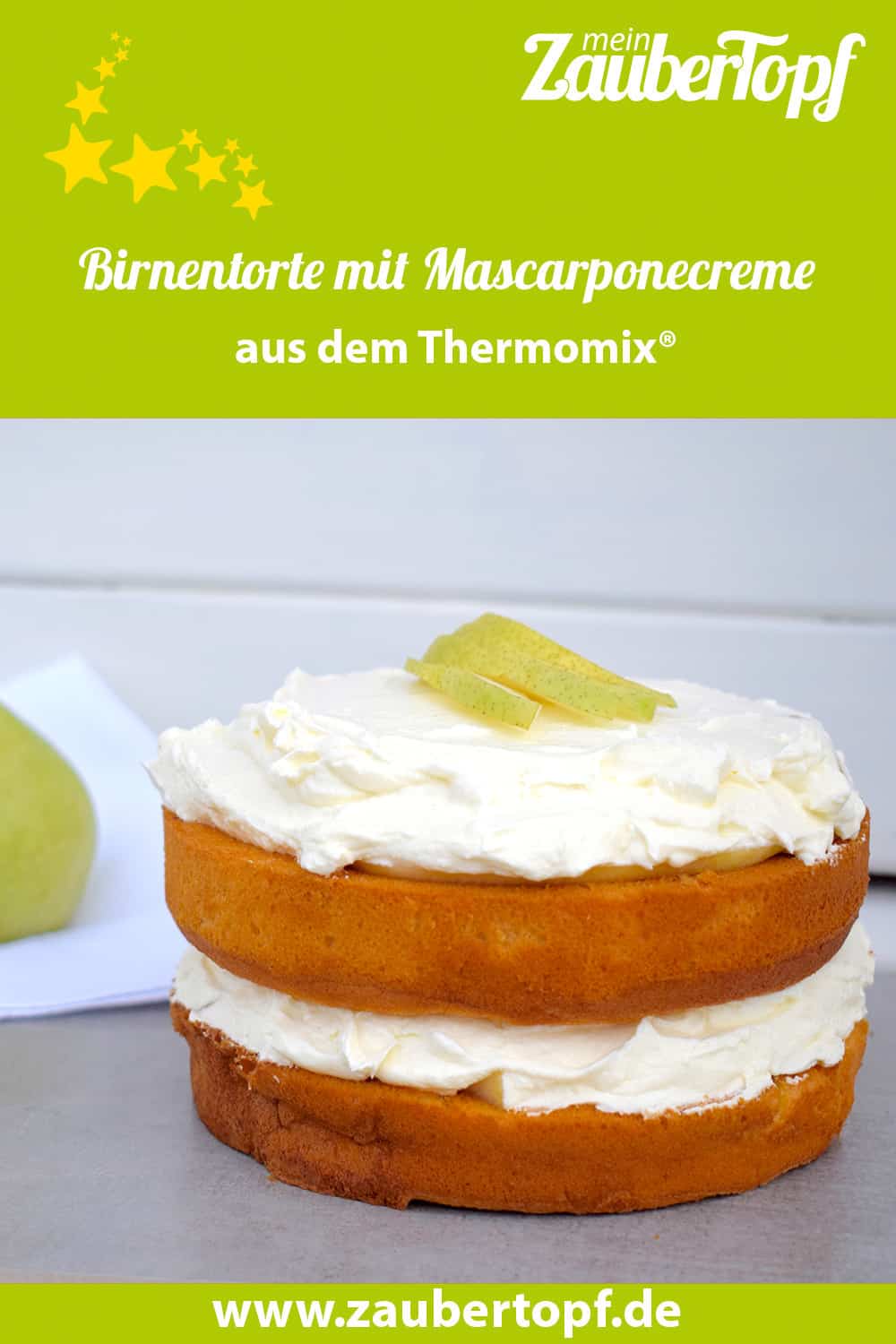 Birnentorte aus dem Thermomix® – Foto: Nicole Stroschein