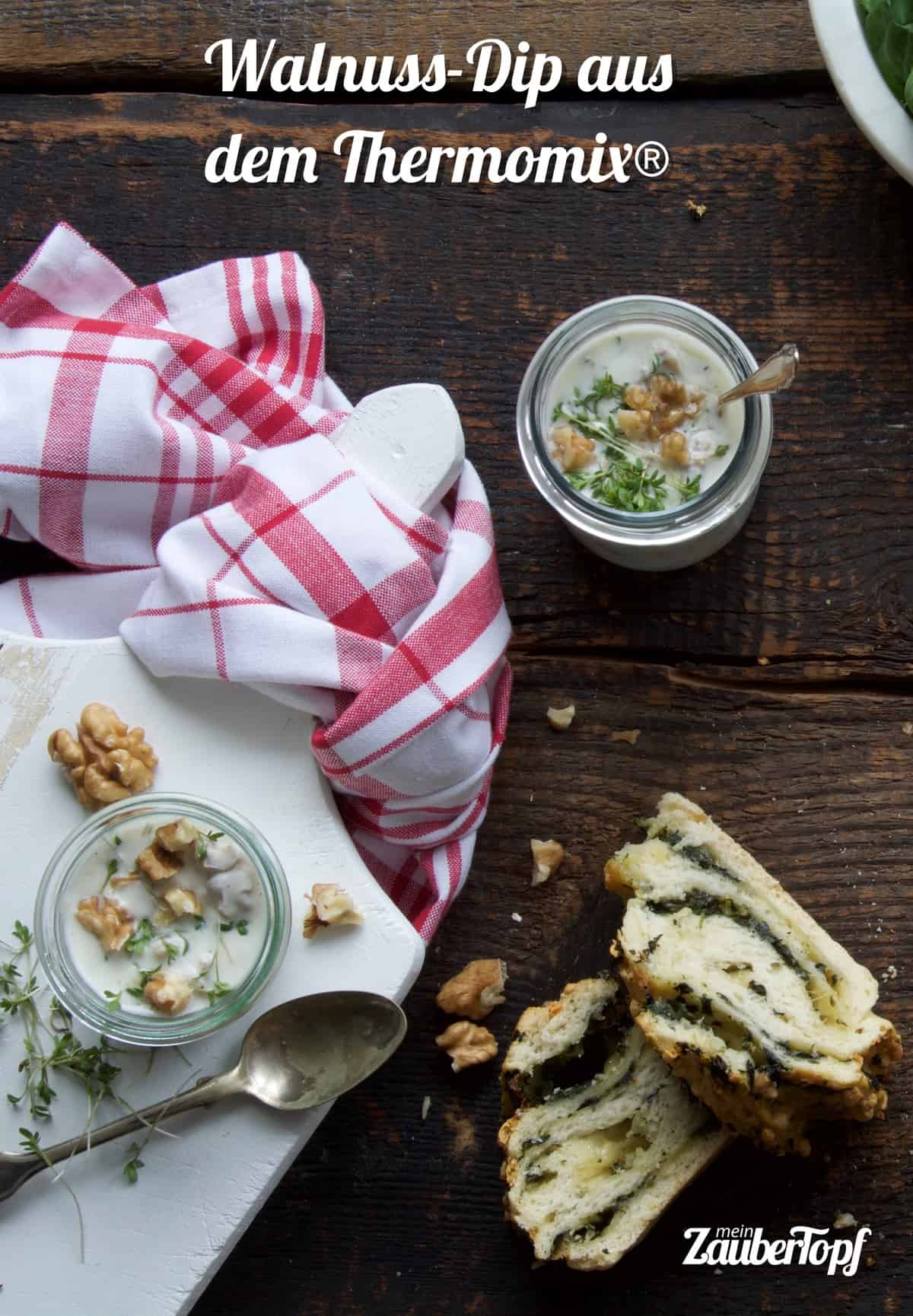 Walnuss-Dip mit Kresse und Joghurt - mein ZauberTopf