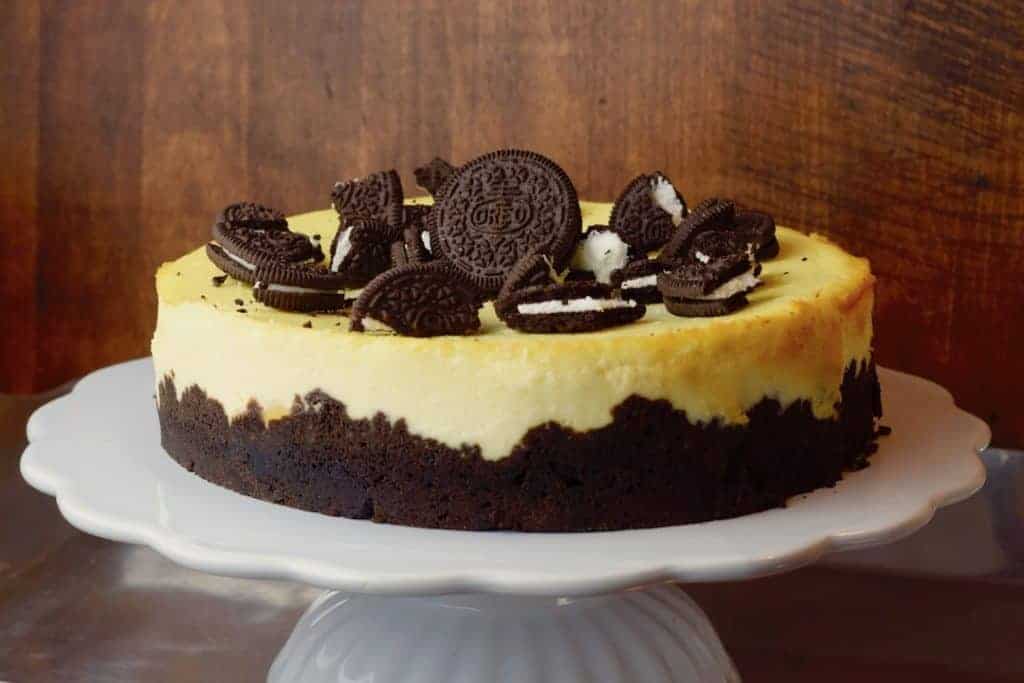 Oreo-Cheesecake mit Pfirsichen aus dem Thermomix® – Foto: Nicole Stroschein