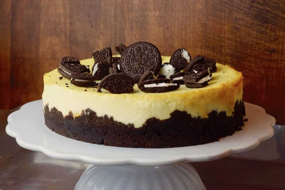 Oreo-Cheesecake mit Pfirsichen aus dem Thermomix® – Foto: Nicole Stroschein