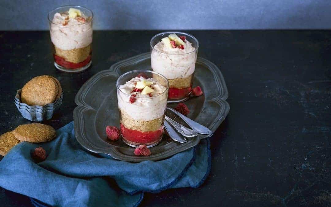 Fruchtiges Erdbeermousse