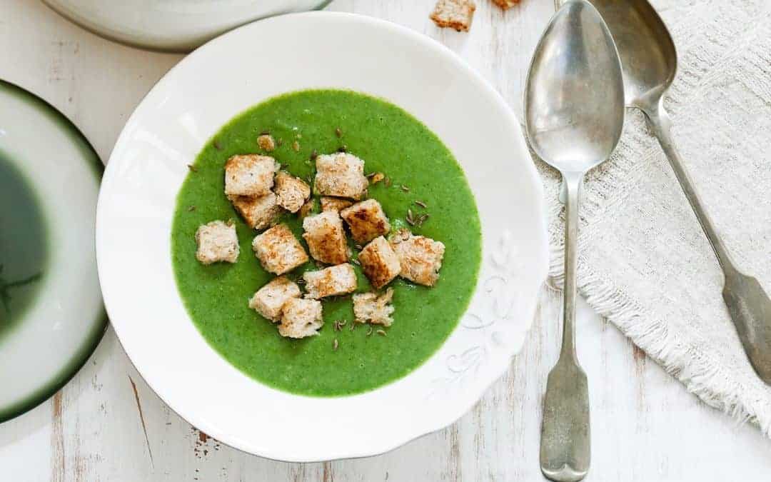 Cremige Spinatsuppe