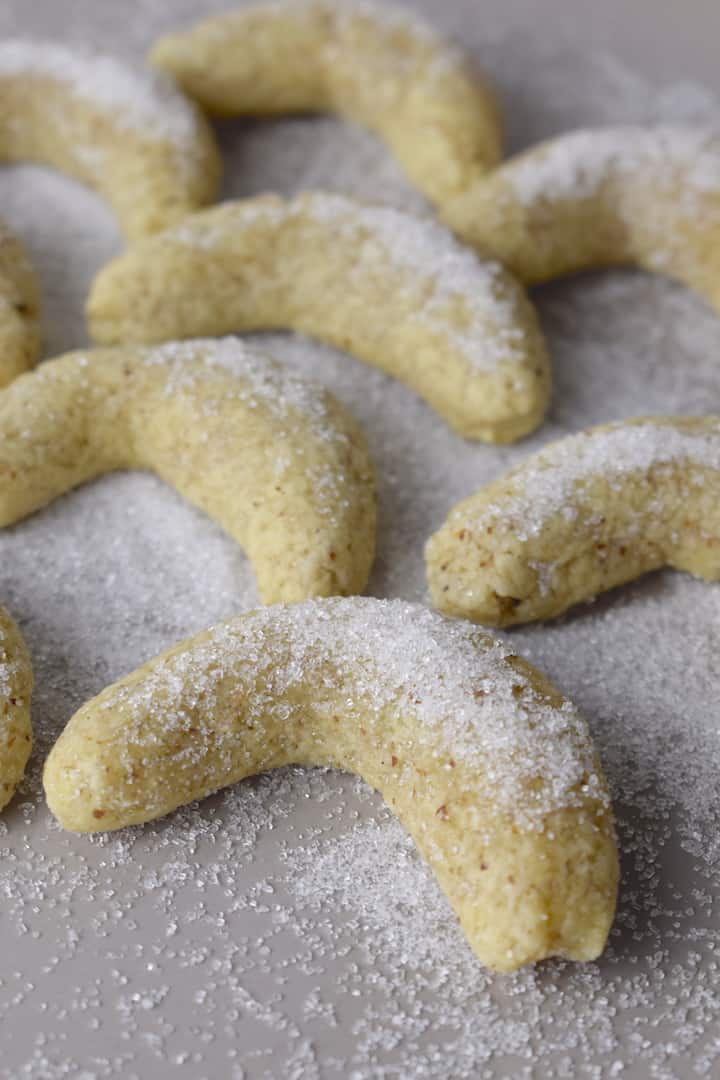 Vanillekipferl aus dem Thermomix® mit ungeschälten Mandeln – Foto: Nicole Stroschein