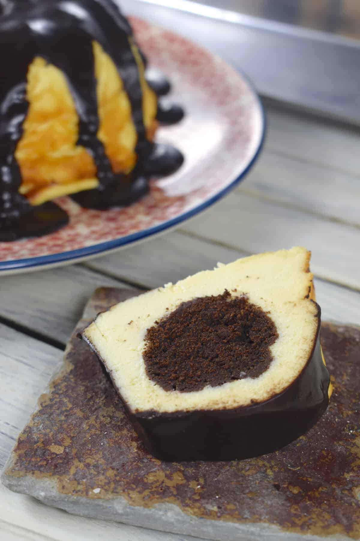 Cheesecake mit Schokofüllung aus dem Thermomix® – Foto: Nicole Stroschein