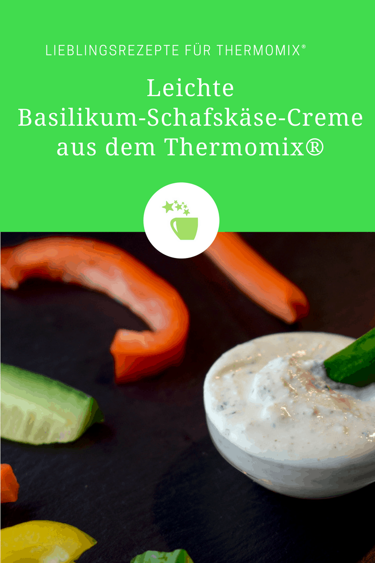 Leichte Basilikum-Schafskäse-Creme aus dem Thermomix® – Foto: Nicole Stroschein