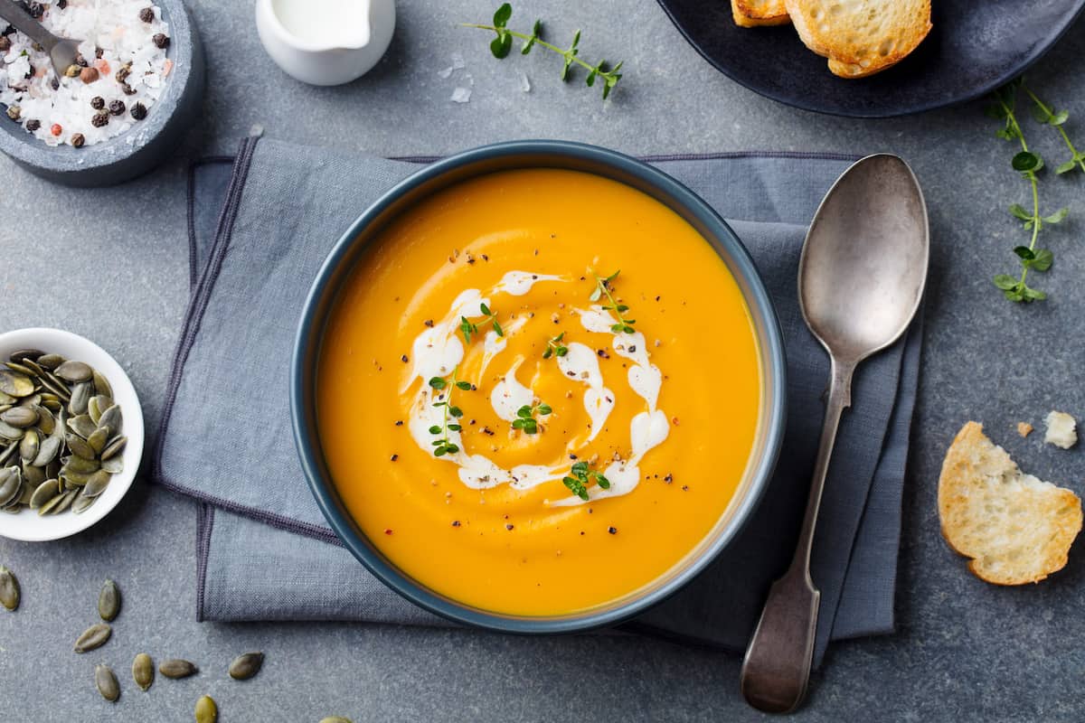 Karottensuppe mit Paprika