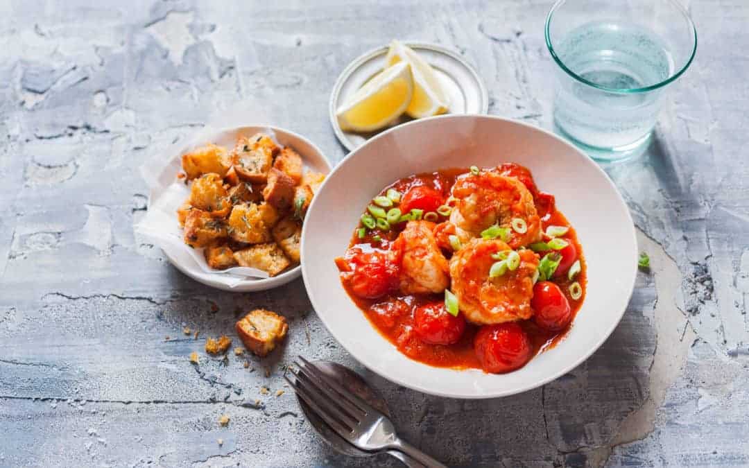 Garnelen in Tomatensud