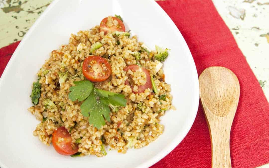 Bulgursalat mit Feta