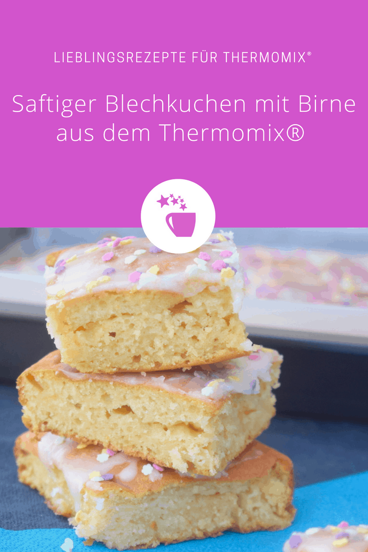 Blechkuchen mit Birne aus dem Thermomix® – Foto: Nicole Stroschein