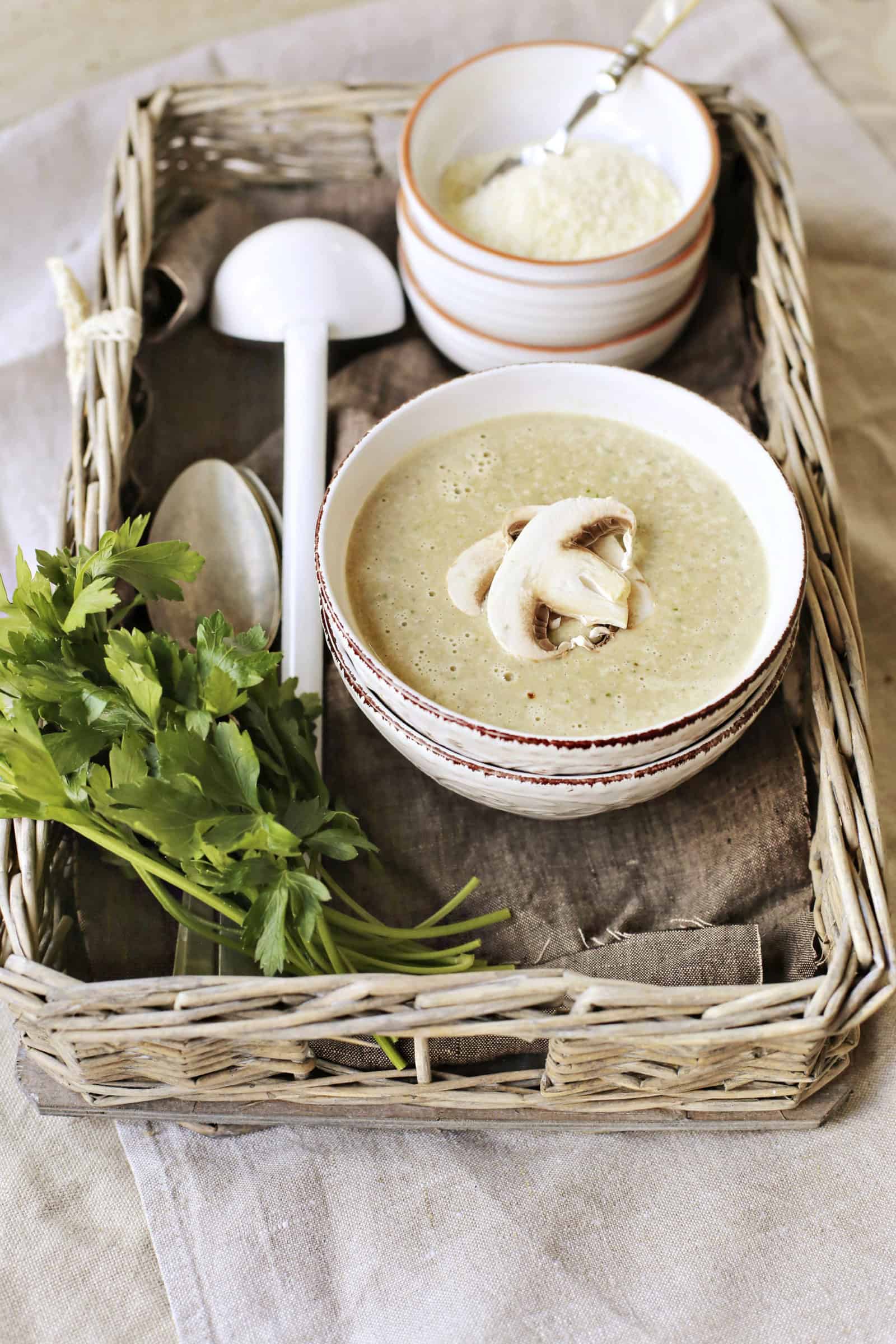 Champignoncremesuppe aus dem Thermomix® – Foto: Alexandra Panella