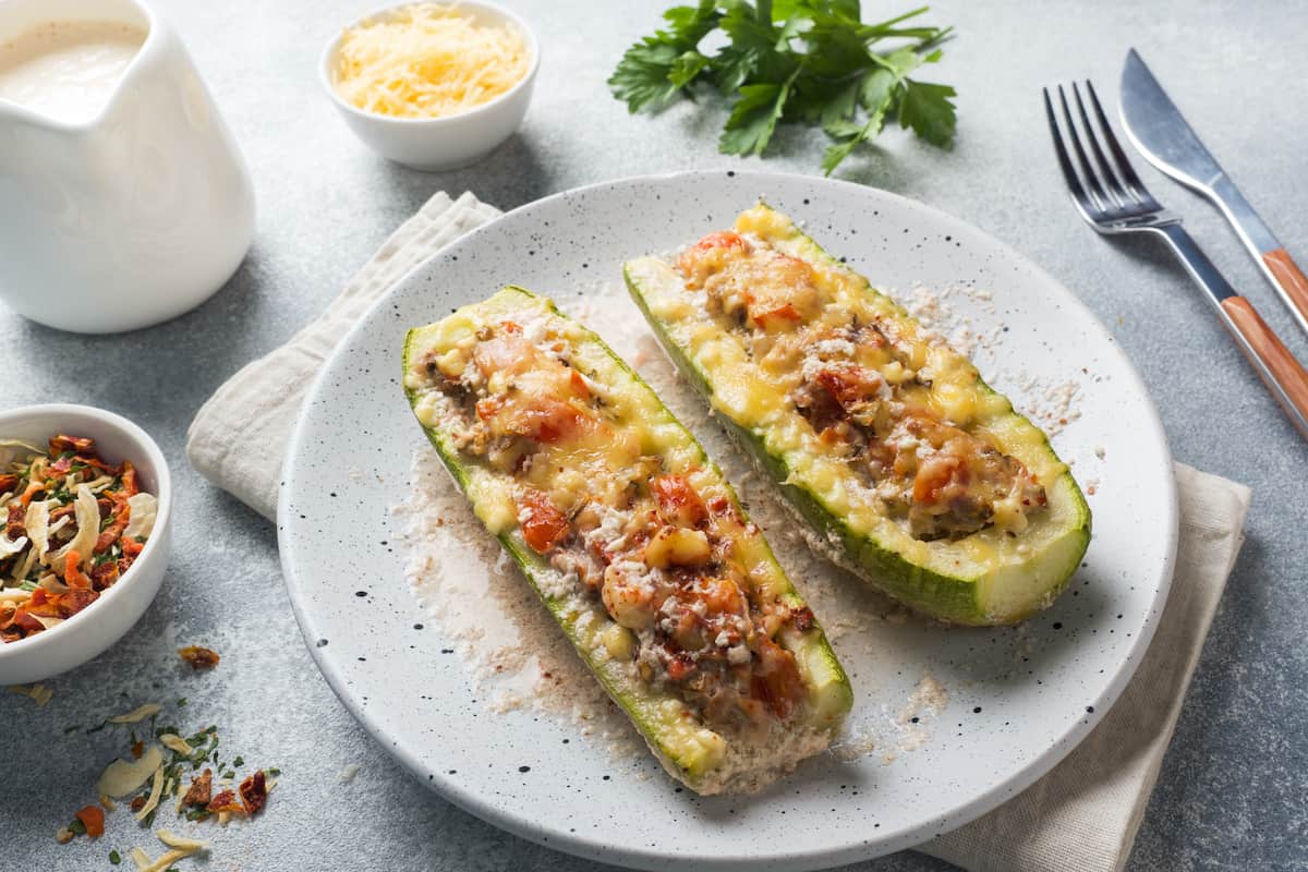 Gefüllte Zucchini mit Walnüssen – Rezept für den Thermomix®