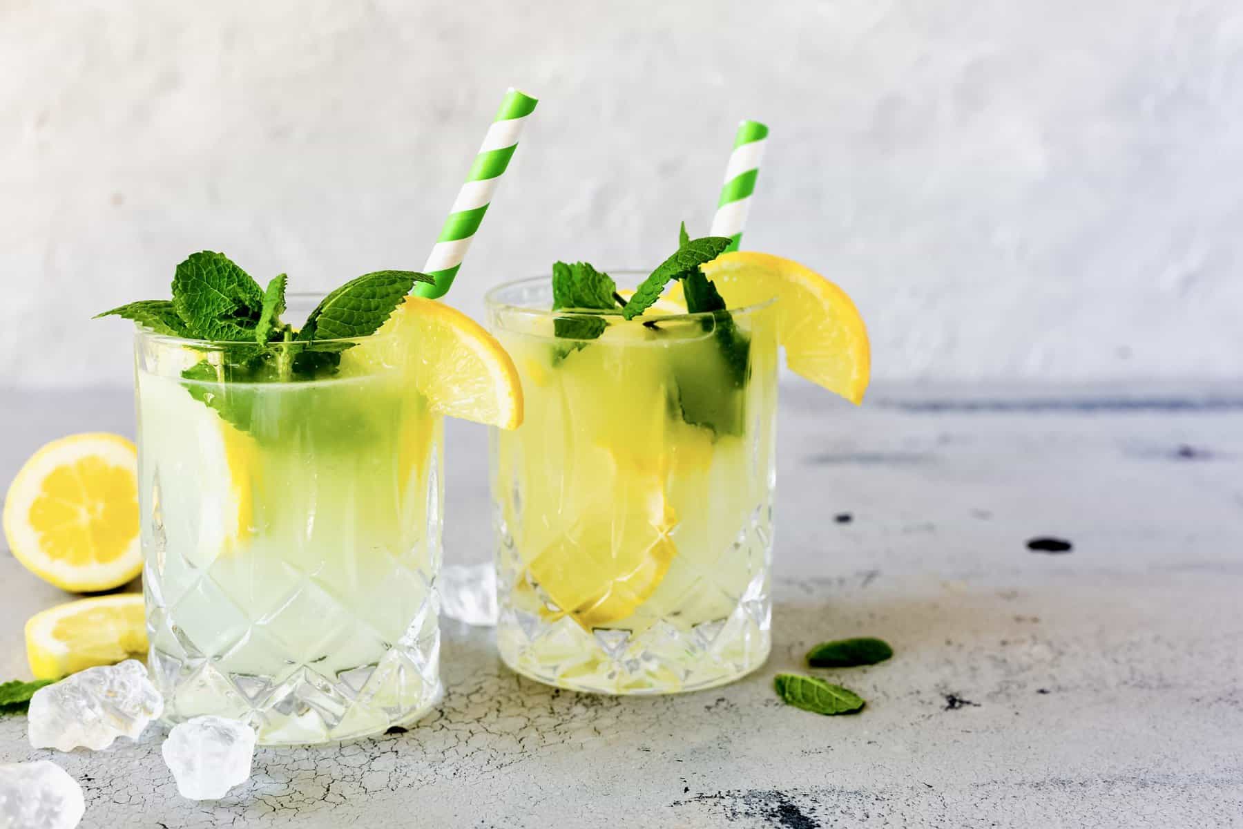 Zwei Gläser Zitronenlimonade mit dem Thermomix®