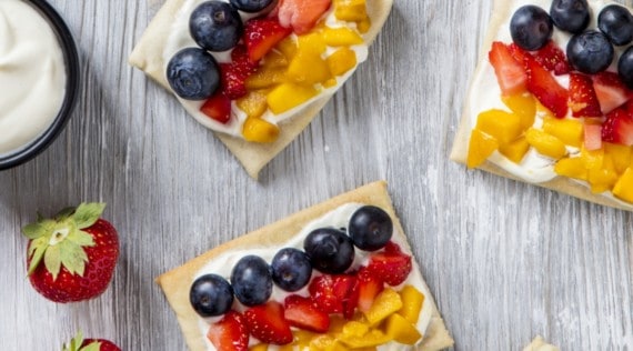 Süßer Flammenkuchen mit Deutschlandflagge mit dem Thermomix® - Foto: Anna Gieseler