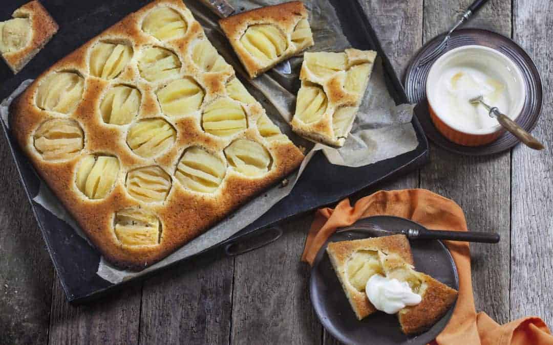 Apfelkuchen mit Grieß