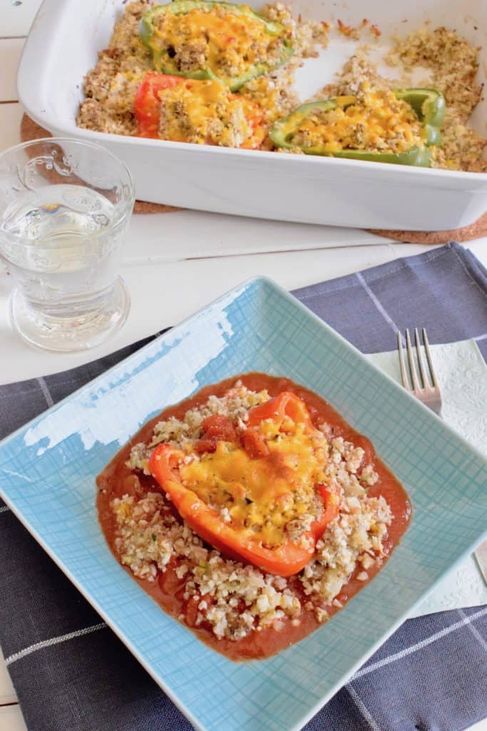 Gefüllte Paprika mit Blumenkohl-Reis aus dem Thermomix® – Foto: Nicole Stroschein