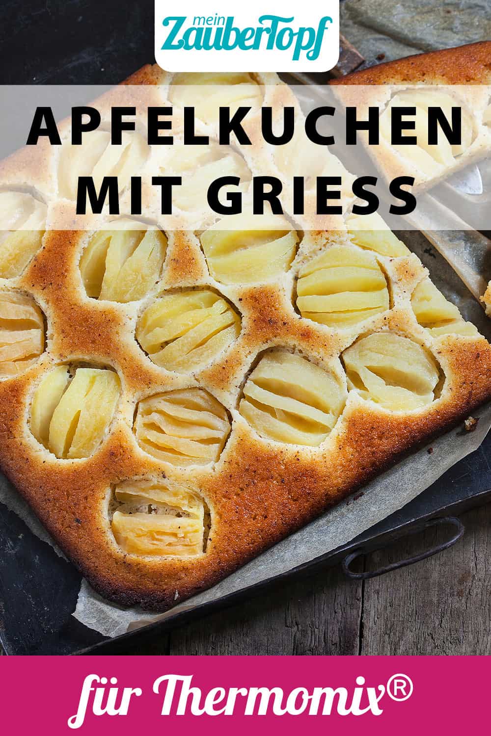 Apfelkuchen mit Grieß aus dem Thermomix® – Foto: Frauke Antholz