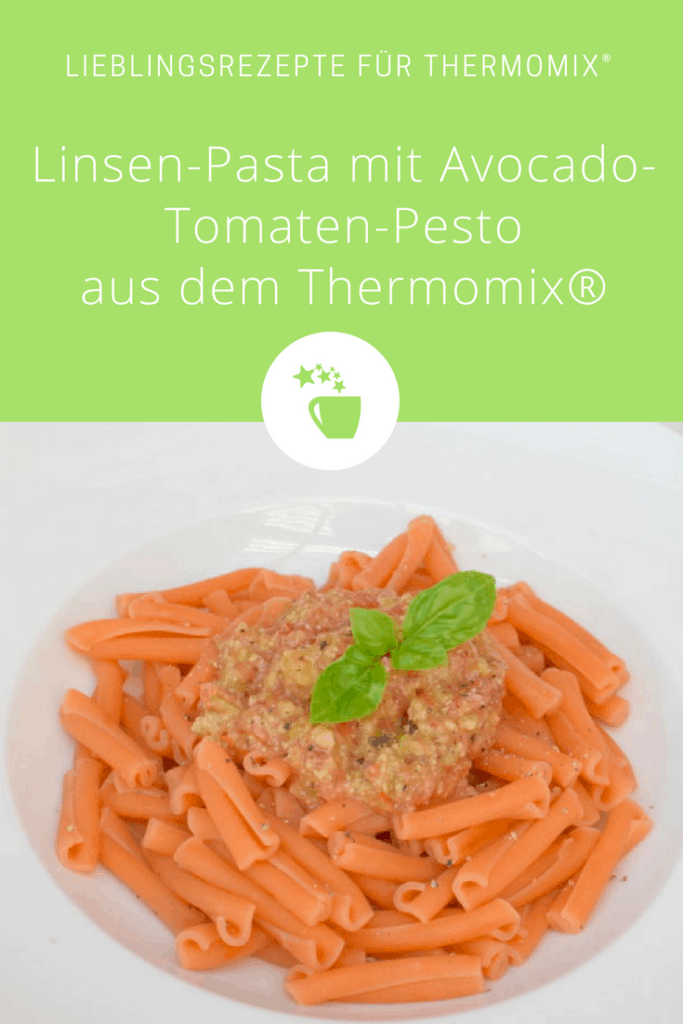 Linsen-Pasta mit Avocado-Tomaten-Pesto aus dem Thermomix® – Foto: Nicole Stroschein