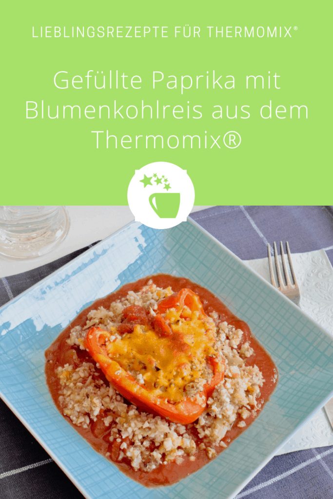 Gefüllte Paprika mit Blumenkohl-Reis aus dem Thermomix® – Foto: Nicole Stroschein