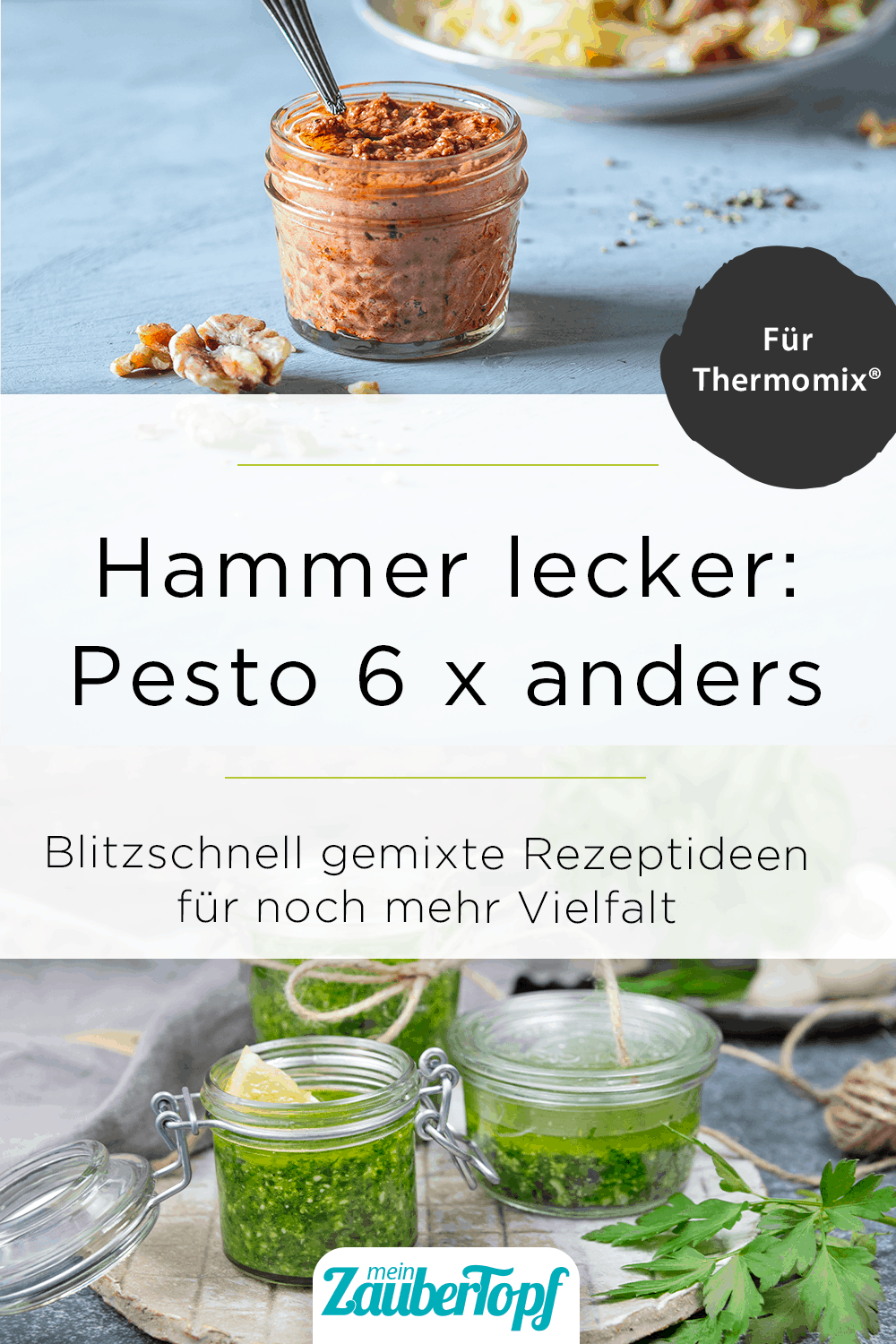 Das beste Pesto aus dem Thermomix® - Foto: Kräuterpesto aus dem Thermomix® – Foto: Anna Gieseler / Désiree Peikert 