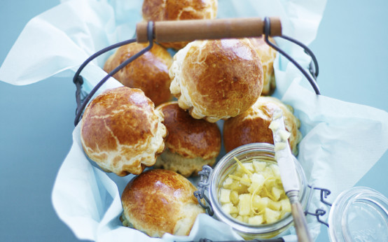 Brioche mit Apfel-Zitronenmarmelade
