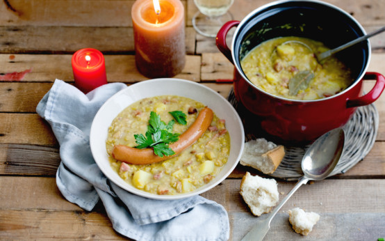 Deftige Erbsensuppe