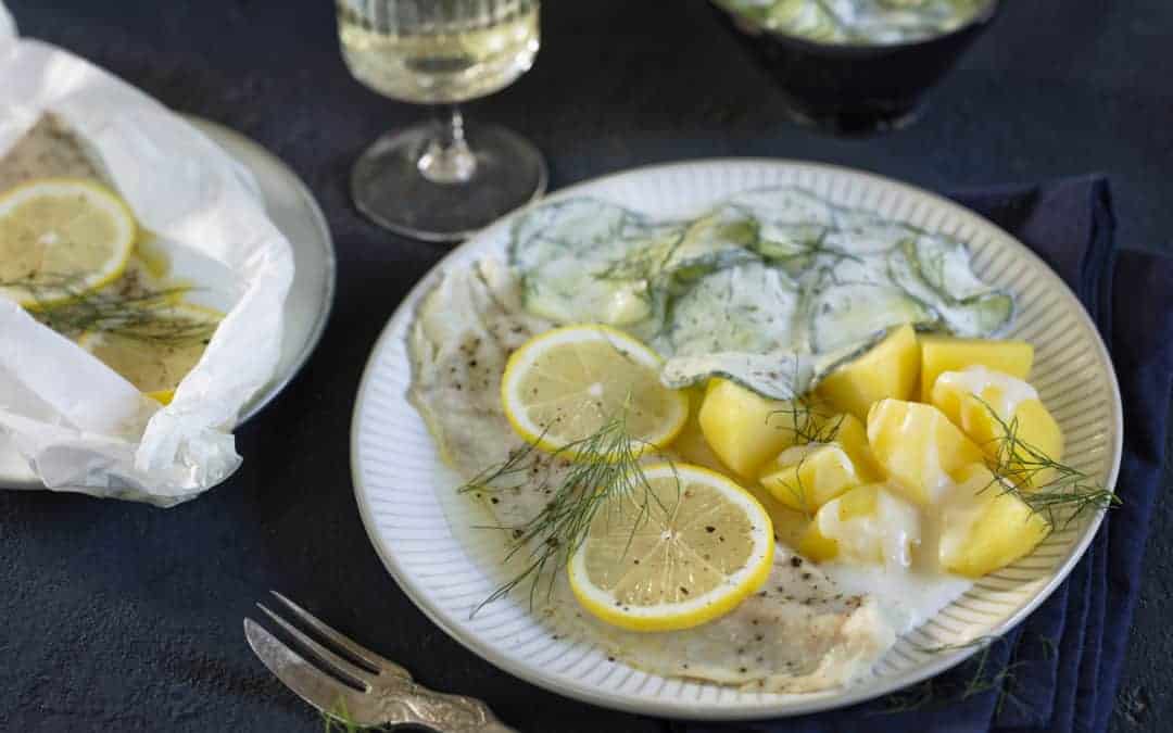 Forelle mit Salzkartoffeln