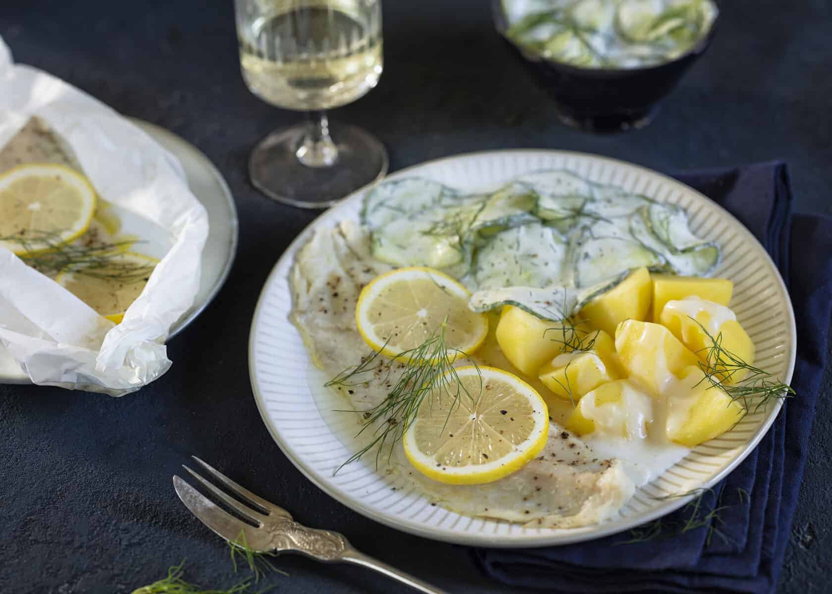 Forelle mit Salzkartoffeln