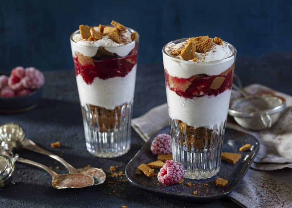 Schichtdessert mit Spekulatius und Himbeeren aus dem Thermomix® – Foto: Frauke Antholz