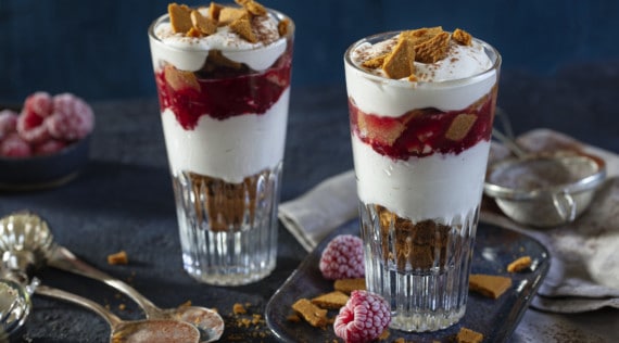 Schichtdessert mit Spekulatius und Himbeeren aus dem Thermomix® – Foto: Frauke Antholz