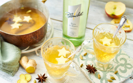 Weißer Apfel-Glühwein