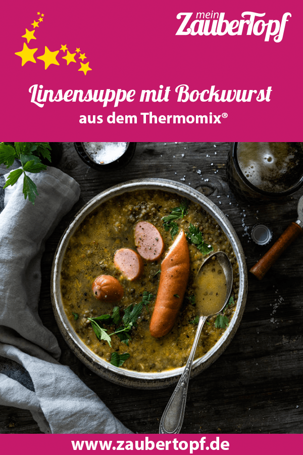 Linsensuppe mit Bockwurst aus dem Thermomix® – Foto: Tina Bumann