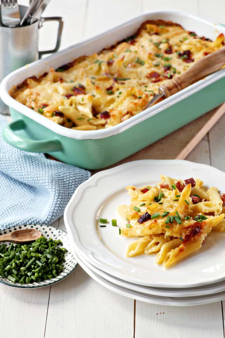 Cremiges Nudel-Schinken-Gratin – Rezept für den Thermomix® Cremiges Nudel-Schinken-Gratin – Rezept für den Thermomix®