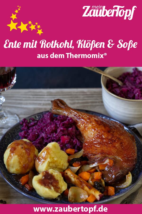 Ente mit Rotkohl, Klößen & Rotweinsoße aus dem Thermomix® – Foto: Frauke Antholz
